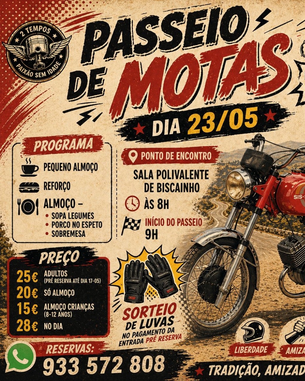 Passeio de Motas - Organiza&ccedil;&atilde;o ACHSJDB